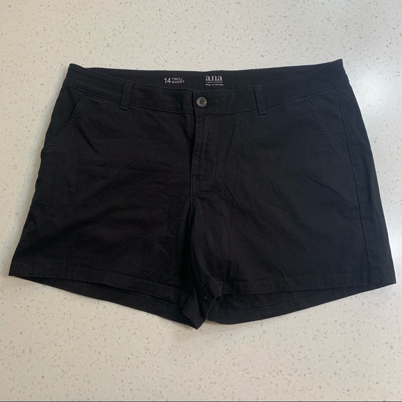 a.n.a | Shorts | Ana Black Twill Shorts 